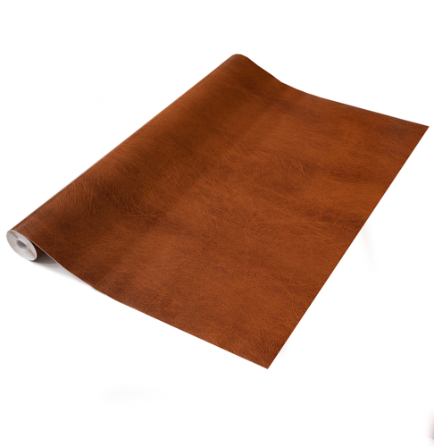 A4 dc fix Self-adhesive Vinyl Sheets Craft Pack - LEATHER BROWN - 10 Sheets